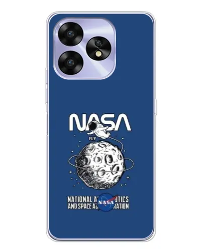Чехол для UMIDIGI A15 с картинкой «NASA — лунная миссия» Чехол для UMIDIGI A15 с картинкой «NASA — лунная миссия»