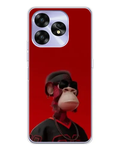 Чехол для UMIDIGI A15 с картинкой «Bored Ape в красном» Чехол для UMIDIGI A15 с картинкой «Bored Ape в красном»