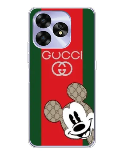 Чехол для UMIDIGI A15 с картинкой «Gucci — полосы и Микки» Чехол для UMIDIGI A15 с картинкой «Gucci — полосы и Микки»