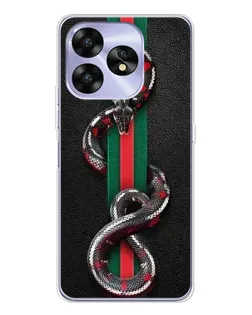 Чехол для UMIDIGI A15 с картинкой «Gucci — змея на полосе» Чехол для UMIDIGI A15 с картинкой «Gucci — змея на полосе»