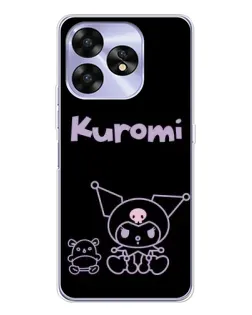 Чехол для UMIDIGI A15 с картинкой «Kuromi — черный минимализм» Чехол для UMIDIGI A15 с картинкой «Kuromi — черный минимализм»
