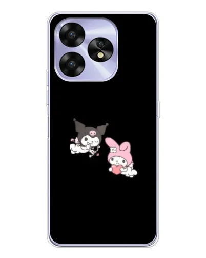 Чехол для UMIDIGI A15 с картинкой «My Melody и Kuromi» Чехол для UMIDIGI A15 с картинкой «My Melody и Kuromi»