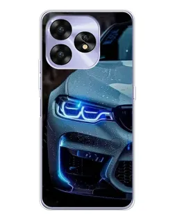 Чехол для UMIDIGI A15 с картинкой «Взгляд BMW с синими фарами» Чехол для UMIDIGI A15 с картинкой «Взгляд BMW с синими фарами»