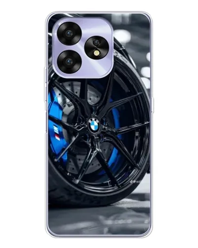 Чехол для UMIDIGI A15 с картинкой «Колесо BMW вблизи»