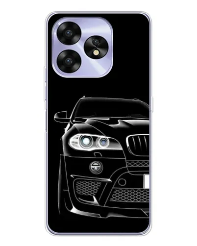 Чехол для UMIDIGI A15 с картинкой «Темный силуэт BMW»