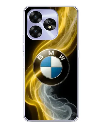 Чехол для UMIDIGI A15 с картинкой «Золотистый дым BMW»