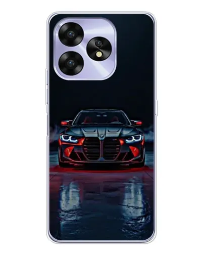 Чехол для UMIDIGI A15 с картинкой «BMW на мокрой дороге»