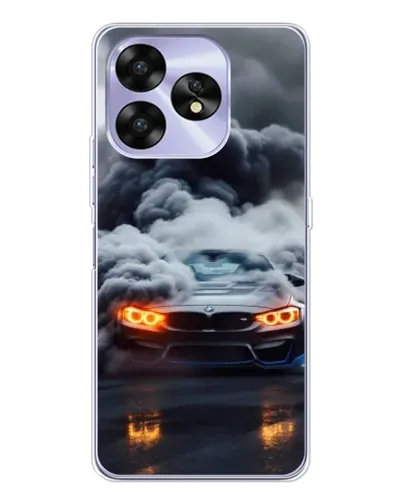 Чехол для UMIDIGI A15 с картинкой «BMW в дыму»
