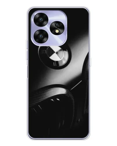 Чехол для UMIDIGI A15 с картинкой «Эмблема BMW — макро»