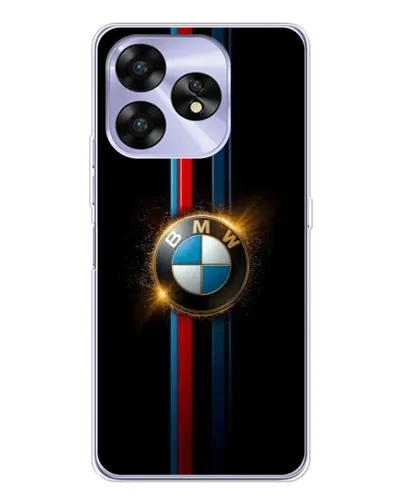 Чехол для UMIDIGI A15 с картинкой «BMW M-Power неон»