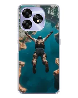 Чехол для UMIDIGI A15 с картинкой «PUBG — свободное падение»