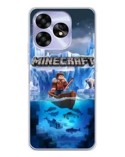 Чехол для UMIDIGI A15 с картинкой «Minecraft ледяной мир» Чехол для UMIDIGI A15 с картинкой «Minecraft ледяной мир»