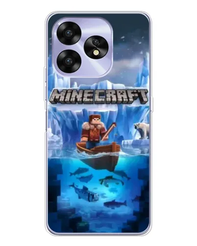 Чехол для UMIDIGI A15 с картинкой «Minecraft ледяной мир» Чехол для UMIDIGI A15 с картинкой «Minecraft ледяной мир»