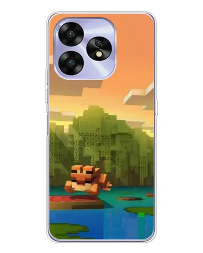 Чехол для UMIDIGI A15 с картинкой «Майнкрафт закат солнца» Чехол для UMIDIGI A15 с картинкой «Майнкрафт закат солнца»