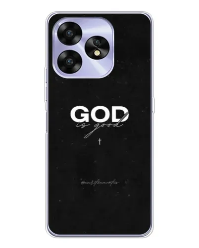 Чехол для UMIDIGI A15 с картинкой «GOD — Бог над всем»