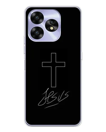 Чехол для UMIDIGI A15 с картинкой «Графический крест Jesus» Чехол для UMIDIGI A15 с картинкой «Графический крест Jesus»