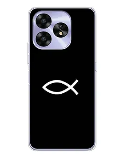 Чехол для UMIDIGI A15 с картинкой «Символ рыбы Jesus»