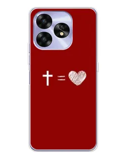 Чехол для UMIDIGI A15 с картинкой «Уравнение любви»