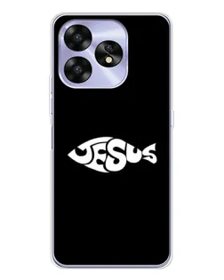 Чехол для UMIDIGI A15 с картинкой «Рыба Jesus»