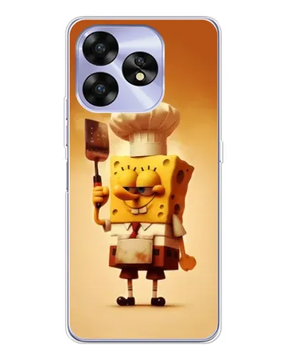 Чехол для UMIDIGI A15 с картинкой «Губка Боб повар»
