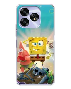Чехол для UMIDIGI A15 с картинкой «Спанч Боб победитель»