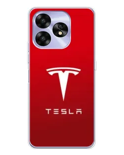 Чехол для UMIDIGI A15 с картинкой «Tesla Red Classic»