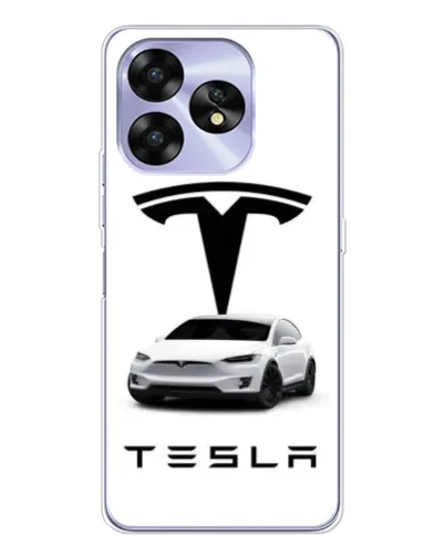 Чехол для UMIDIGI A15 с картинкой «Tesla White Style» Чехол для UMIDIGI A15 с картинкой «Tesla White Style»
