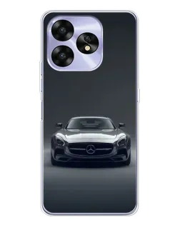 Чехол для UMIDIGI A15 с картинкой «Mercedes на черном»
