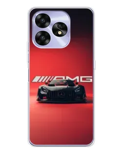 Чехол для UMIDIGI A15 с картинкой «Mercedes AMG — красная линия»