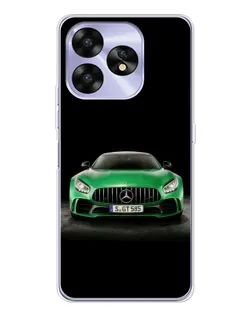 Чехол для UMIDIGI A15 с картинкой «Mercedes — неоновый лого»
