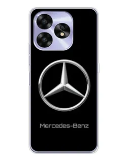 Чехол для UMIDIGI A15 с картинкой «Mercedes Silver Logo»