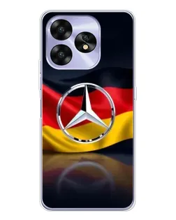 Чехол для UMIDIGI A15 с картинкой «Mercedes — флаг Германии»