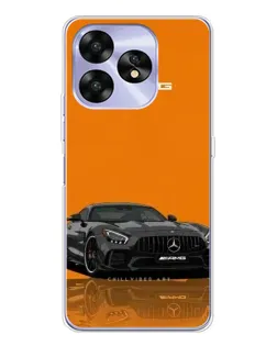 Чехол для UMIDIGI A15 с картинкой «Оранжевый Mercedes AMG»