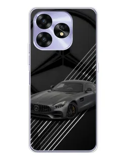 Чехол для UMIDIGI A15 с картинкой «Mercedes AMG — графика»