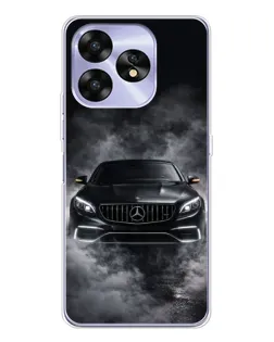Чехол для UMIDIGI A15 с картинкой «Mercedes в дыму»