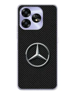 Чехол для UMIDIGI A15 с картинкой «Карбоновый Mercedes стиль» Чехол для UMIDIGI A15 с картинкой «Карбоновый Mercedes стиль»