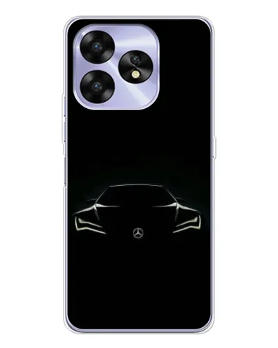 Чехол для UMIDIGI A15 с картинкой «Mercedes — силуэт авто» Чехол для UMIDIGI A15 с картинкой «Mercedes — силуэт авто»