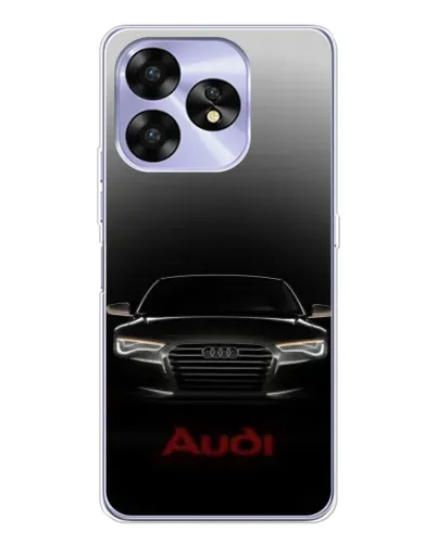Чехол для UMIDIGI A15 с картинкой «Audi — градиентный контур»