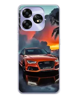 Чехол для UMIDIGI A15 с картинкой «Audi — закат» Чехол для UMIDIGI A15 с картинкой «Audi — закат»