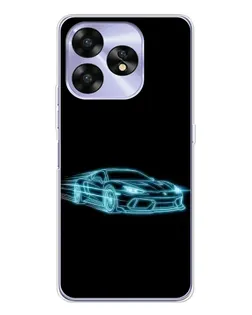 Чехол для UMIDIGI A15 с картинкой «Неоновый контур Lamborghini» Чехол для UMIDIGI A15 с картинкой «Неоновый контур Lamborghini»