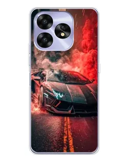Чехол для UMIDIGI A15 с картинкой «Lamborghini красный дым» Чехол для UMIDIGI A15 с картинкой «Lamborghini красный дым»