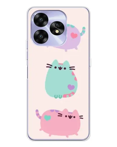 Чехол для UMIDIGI A15 с картинкой «Pusheen трио» Чехол для UMIDIGI A15 с картинкой «Pusheen трио»