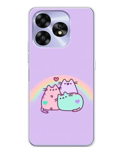 Чехол для UMIDIGI A15 с картинкой «Радужные Пушины» Чехол для UMIDIGI A15 с картинкой «Радужные Пушины»