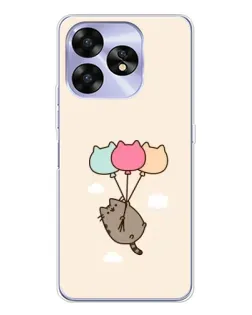 Чехол для UMIDIGI A15 с картинкой «Пушин на шариках»