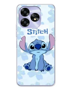 Чехол для UMIDIGI A15 с картинкой «Stitch среди цветов»