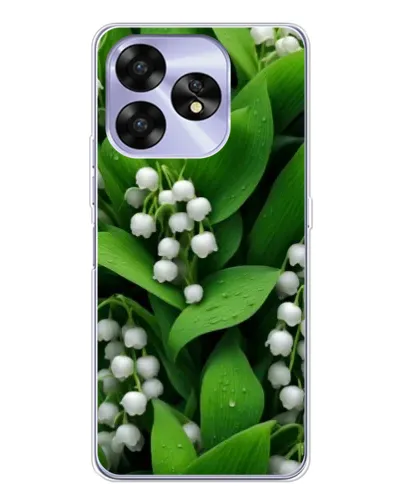 Чехол для UMIDIGI A15 с картинкой «Ландыши в зелени»