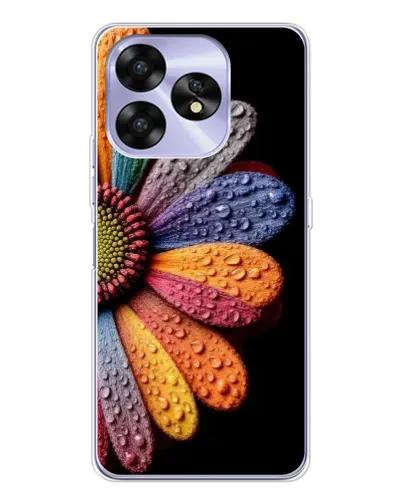 Чехол для UMIDIGI A15 с картинкой «Радужный цветок»