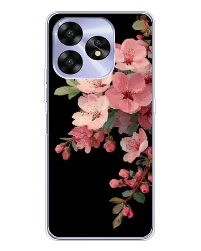 Чехол для UMIDIGI A15 с картинкой «Розовая ветка сакуры»