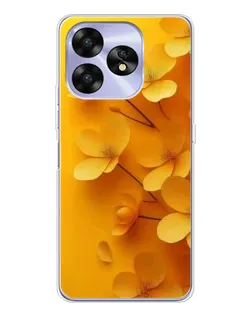 Чохол для UMIDIGI A15 з картинкою «Золоті пелюстки»