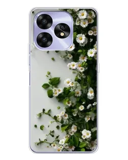 Чохол для UMIDIGI A15 з картинкою «Гілка дрібних білих квітів»